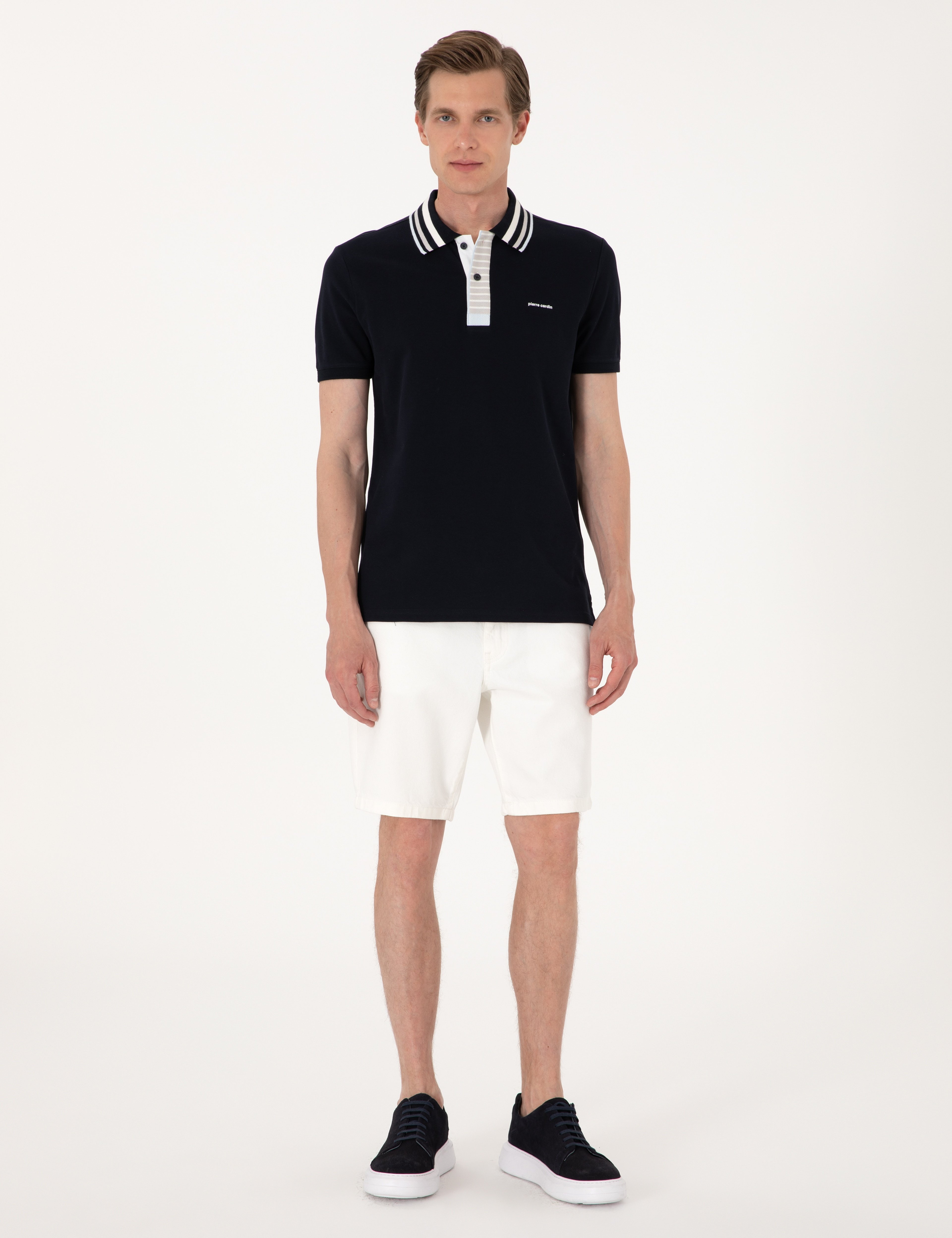 Lacivert Slim Fit Tişört