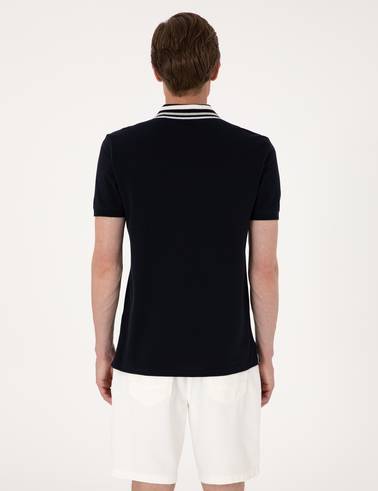 Lacivert Slim Fit Tişört