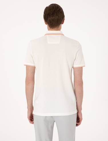Ekru Slim Fit Tişört