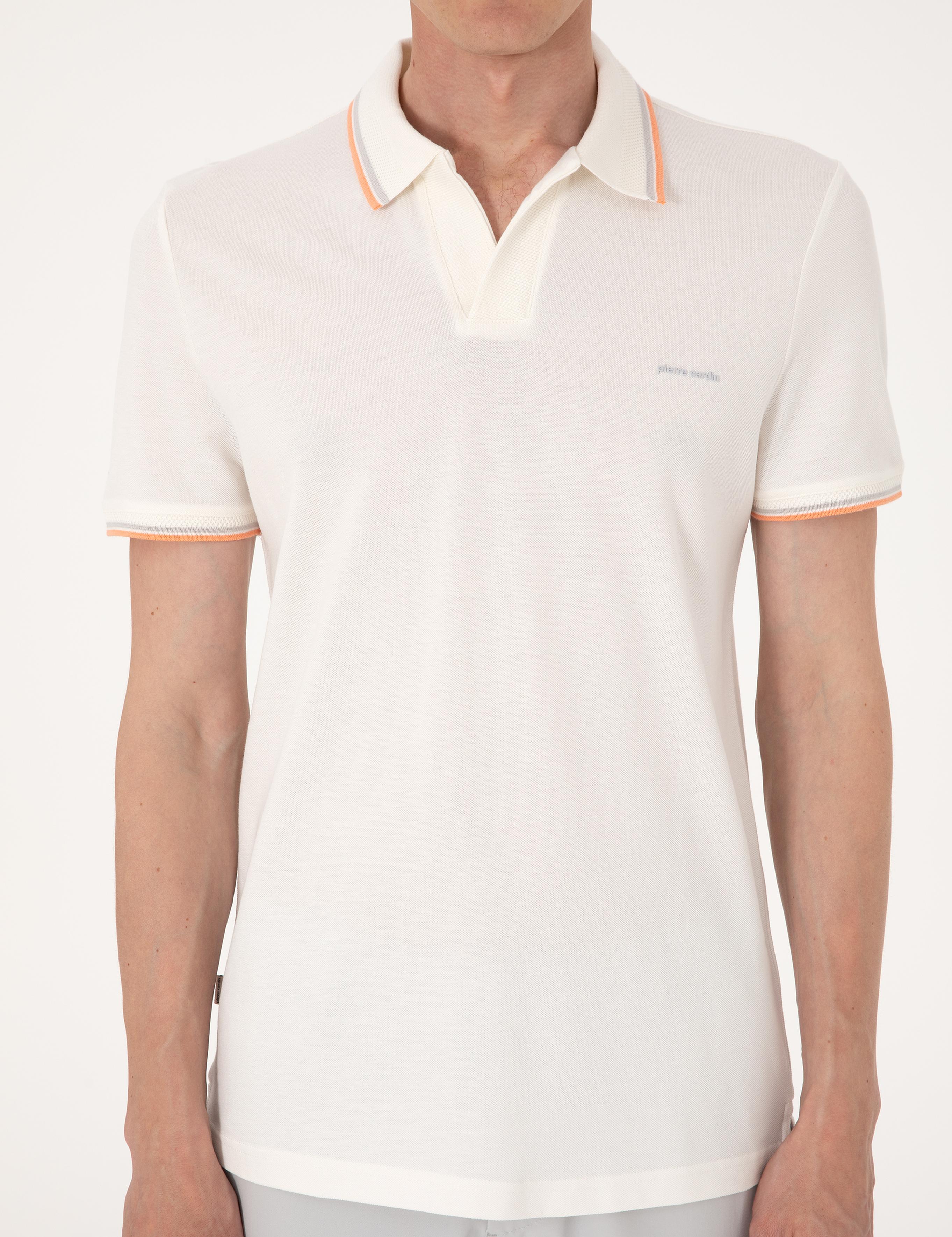 Ekru Slim Fit Tişört