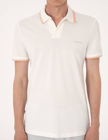 Ekru Slim Fit Tişört