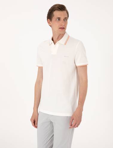 Ekru Slim Fit Tişört