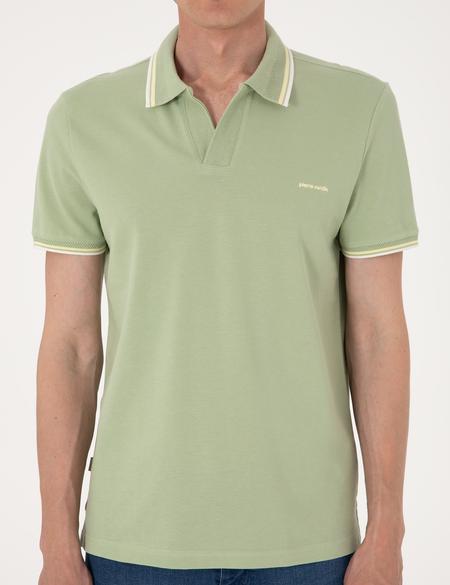 Açık Haki Slim Fit Tişört - 50302625208