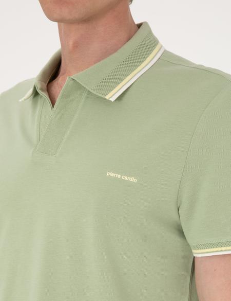 Açık Haki Slim Fit Tişört - 50302625208