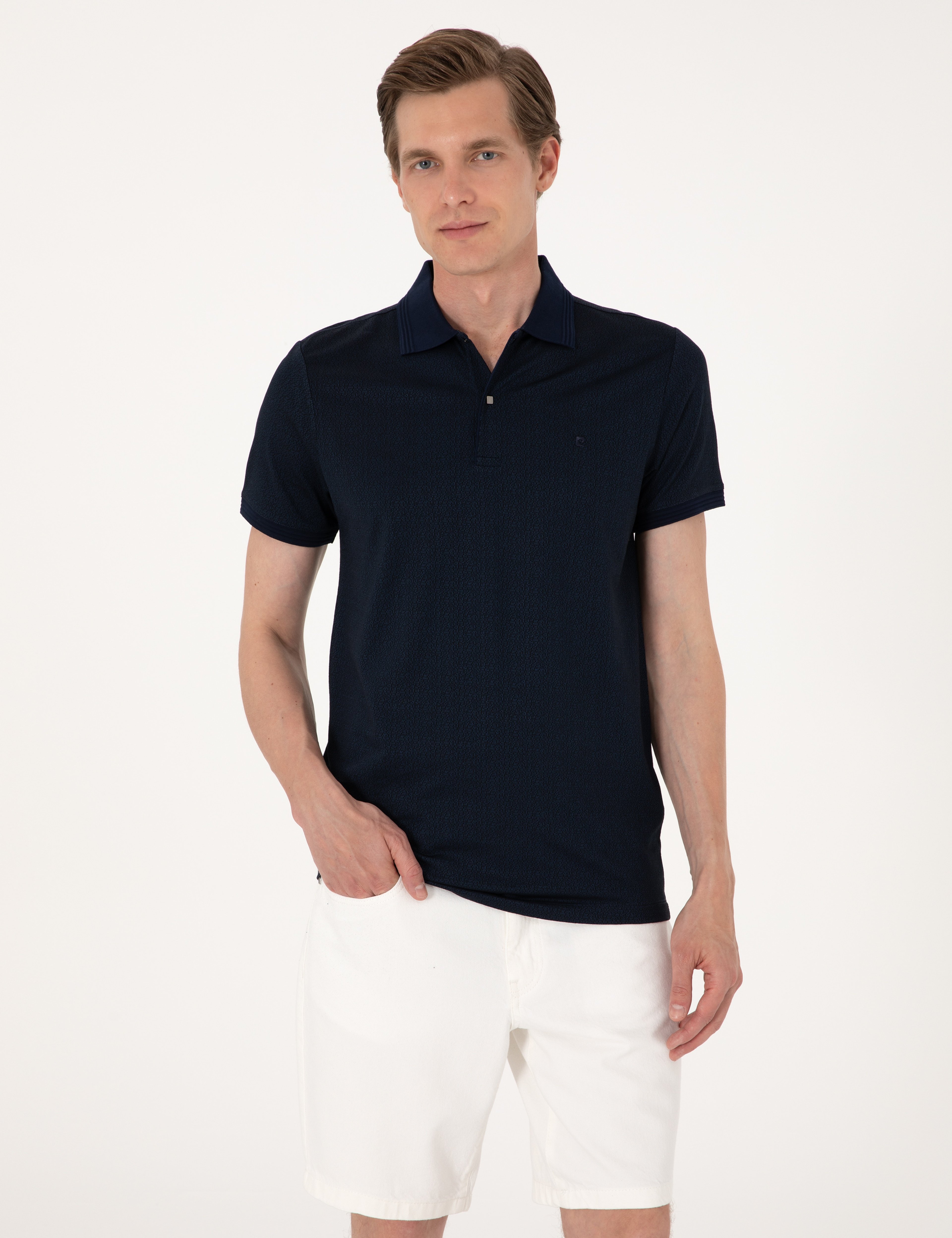 Lacivert Slim Fit Tişört - Image 1