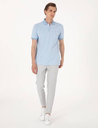 Açık Mavi Regular Fit Tişört