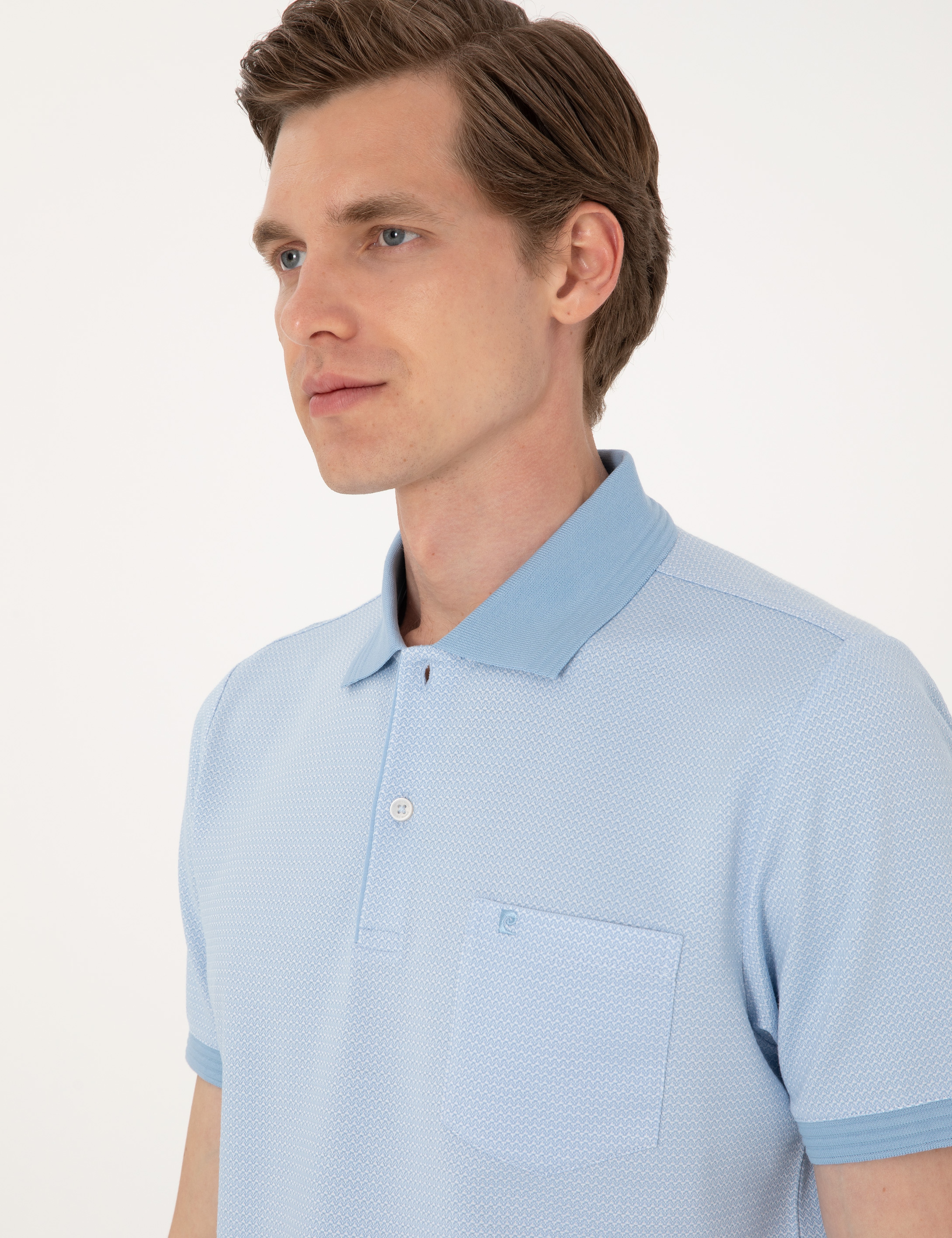 Açık Mavi Regular Fit Tişört - Image 2