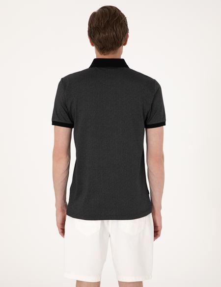 Siyah Slim Fit Tişört - 50306859012