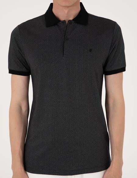 Siyah Slim Fit Tişört - 50306859012