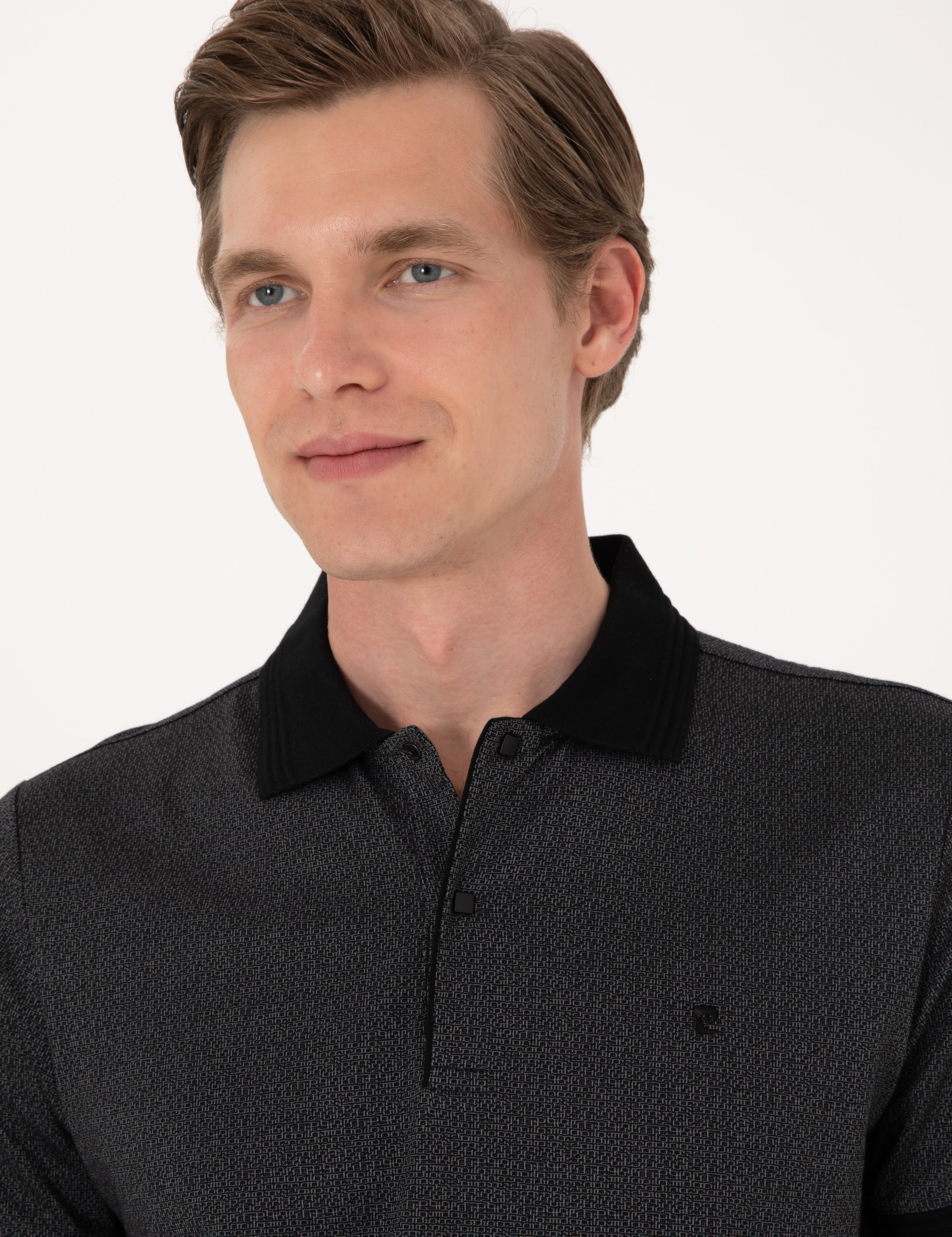 Siyah Slim Fit Tişört - Image 2