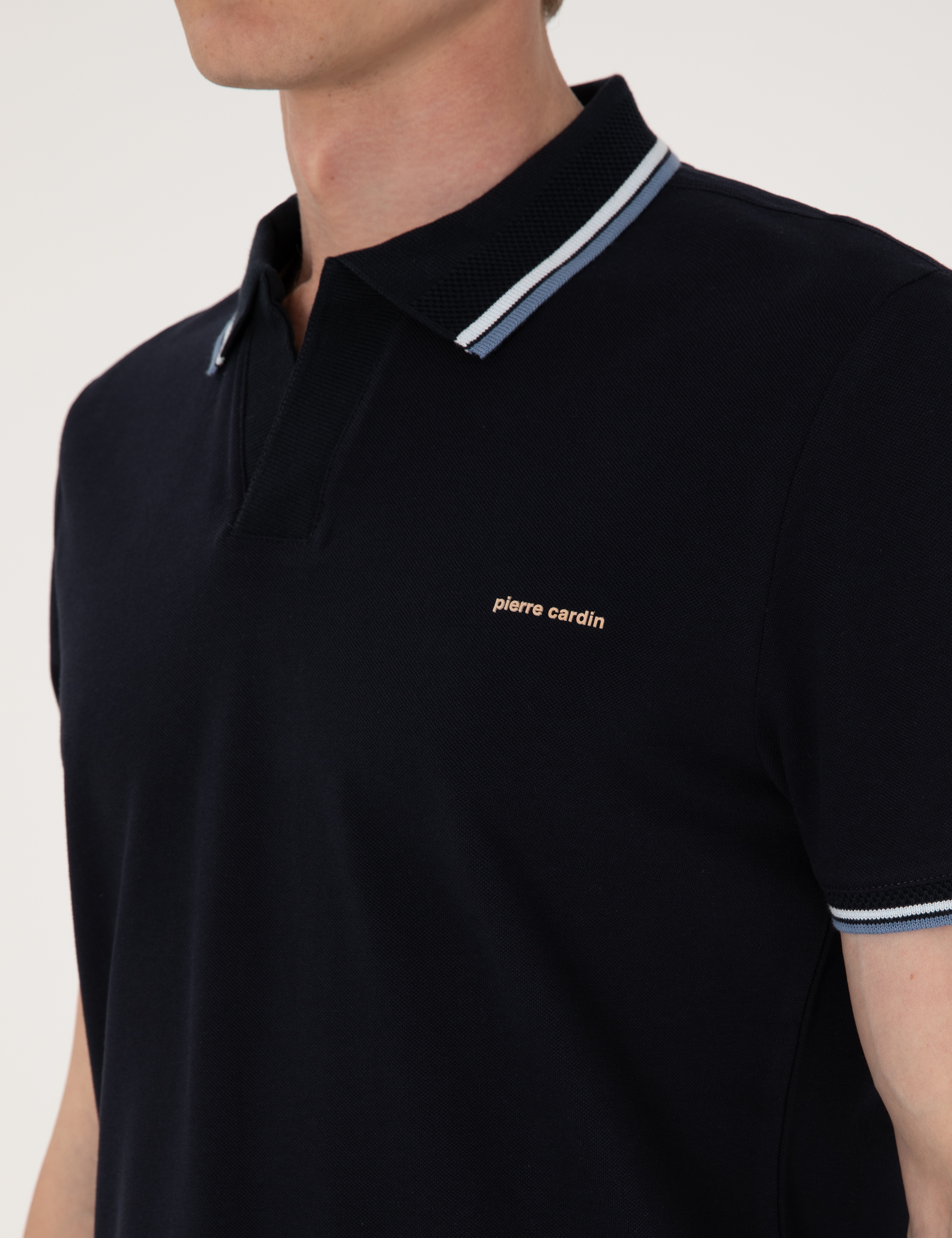 Lacivert Slim Fit Tişört - Image 7