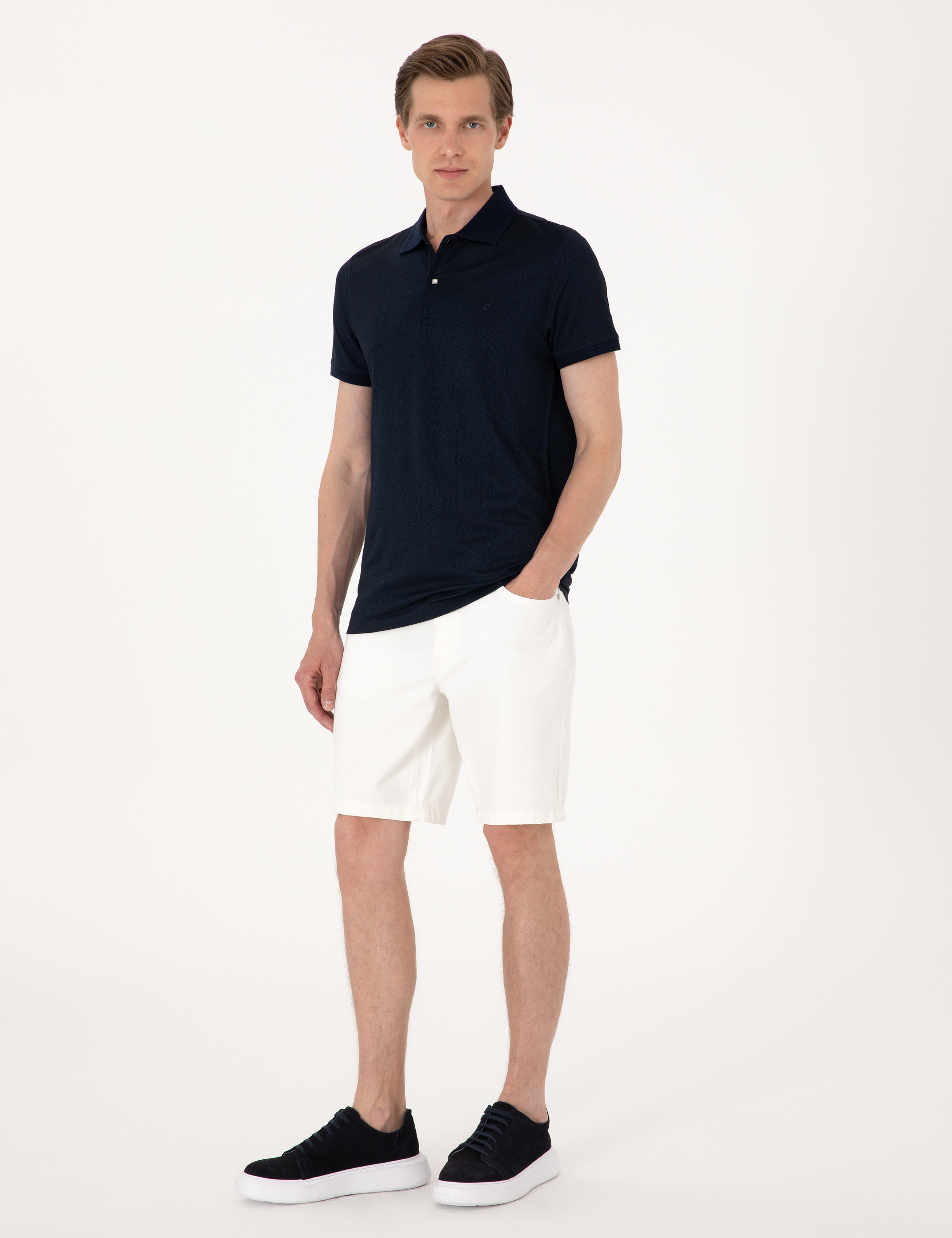 Lacivert Slim Fit Tişört - Image 4