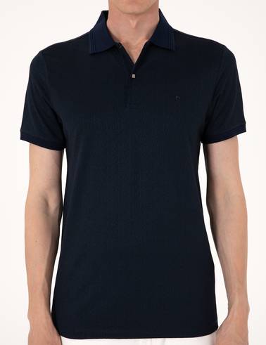 Lacivert Slim Fit Tişört