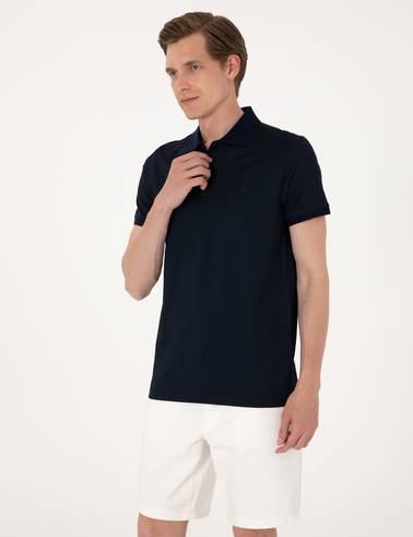 Lacivert Slim Fit Tişört