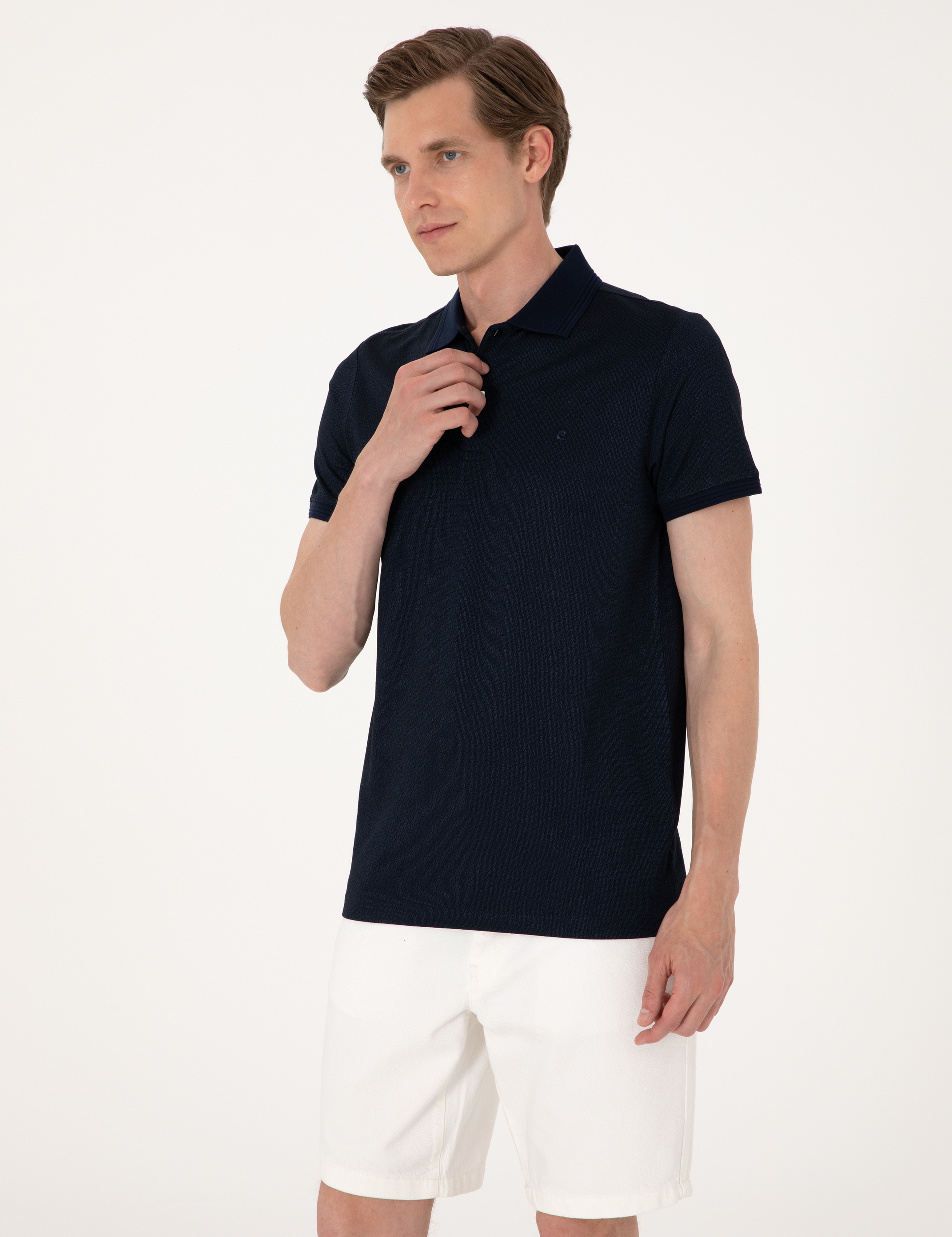 Lacivert Slim Fit Tişört - Image 3