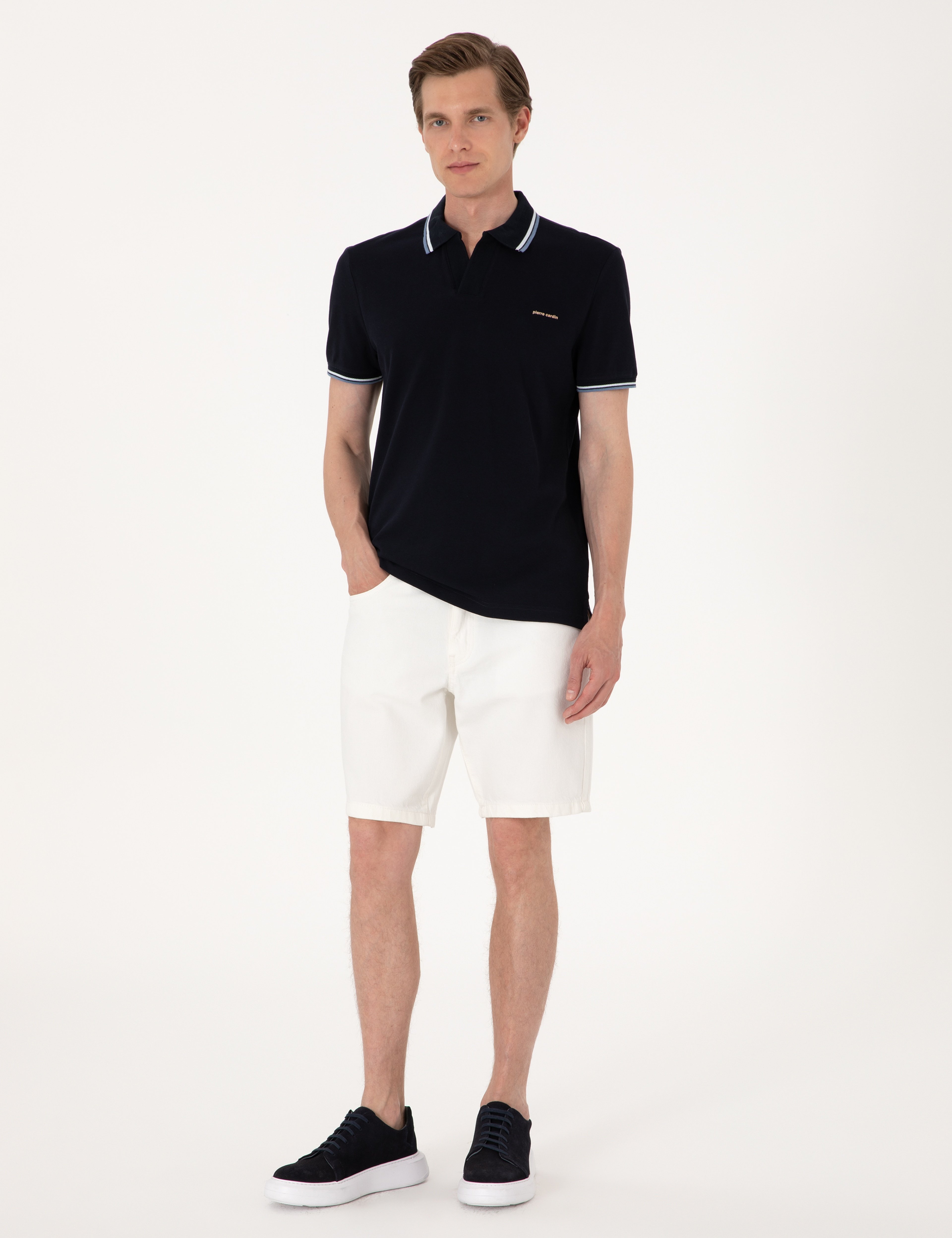 Lacivert Slim Fit Tişört