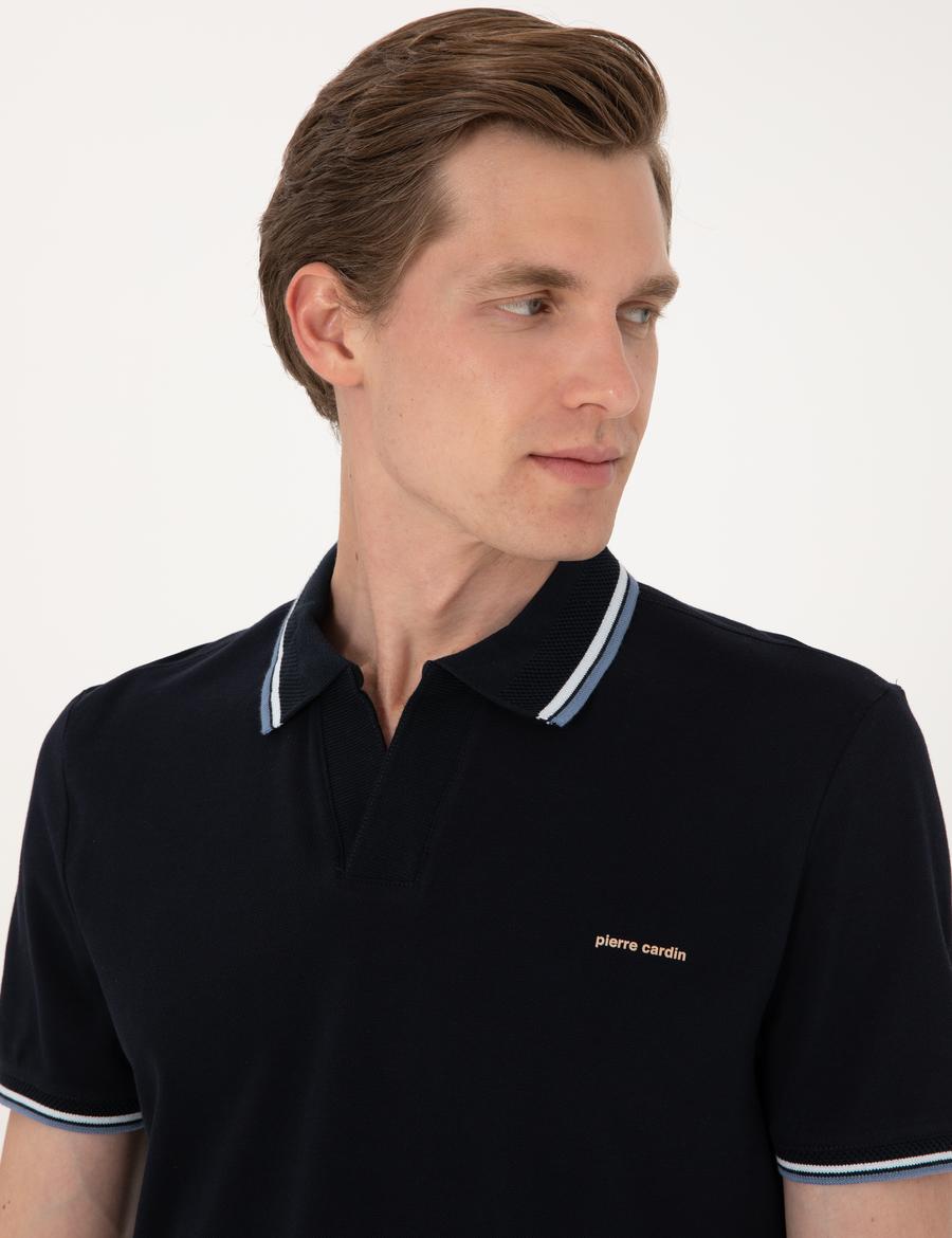 Lacivert Slim Fit Tişört