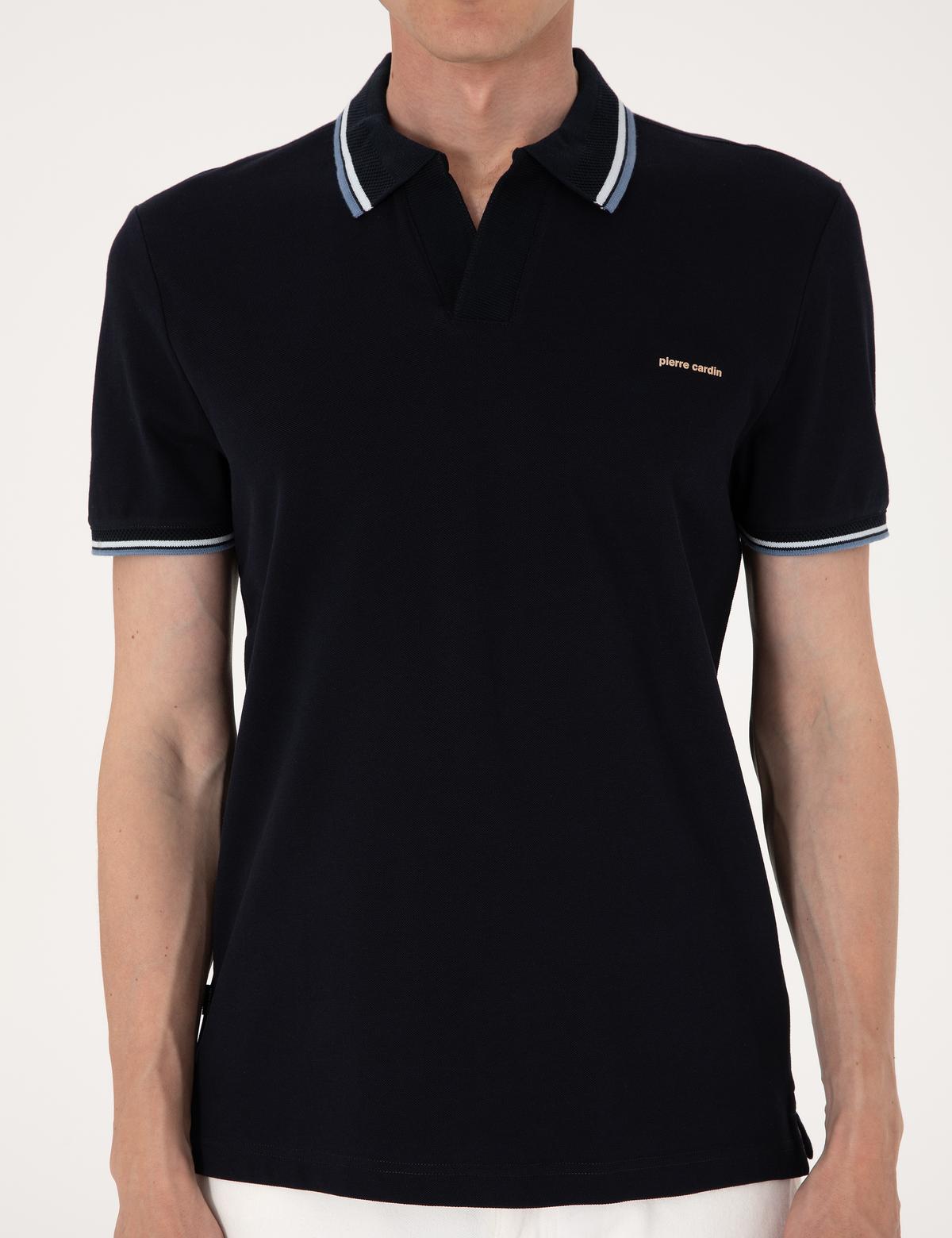 Lacivert Slim Fit Tişört - 50302625047