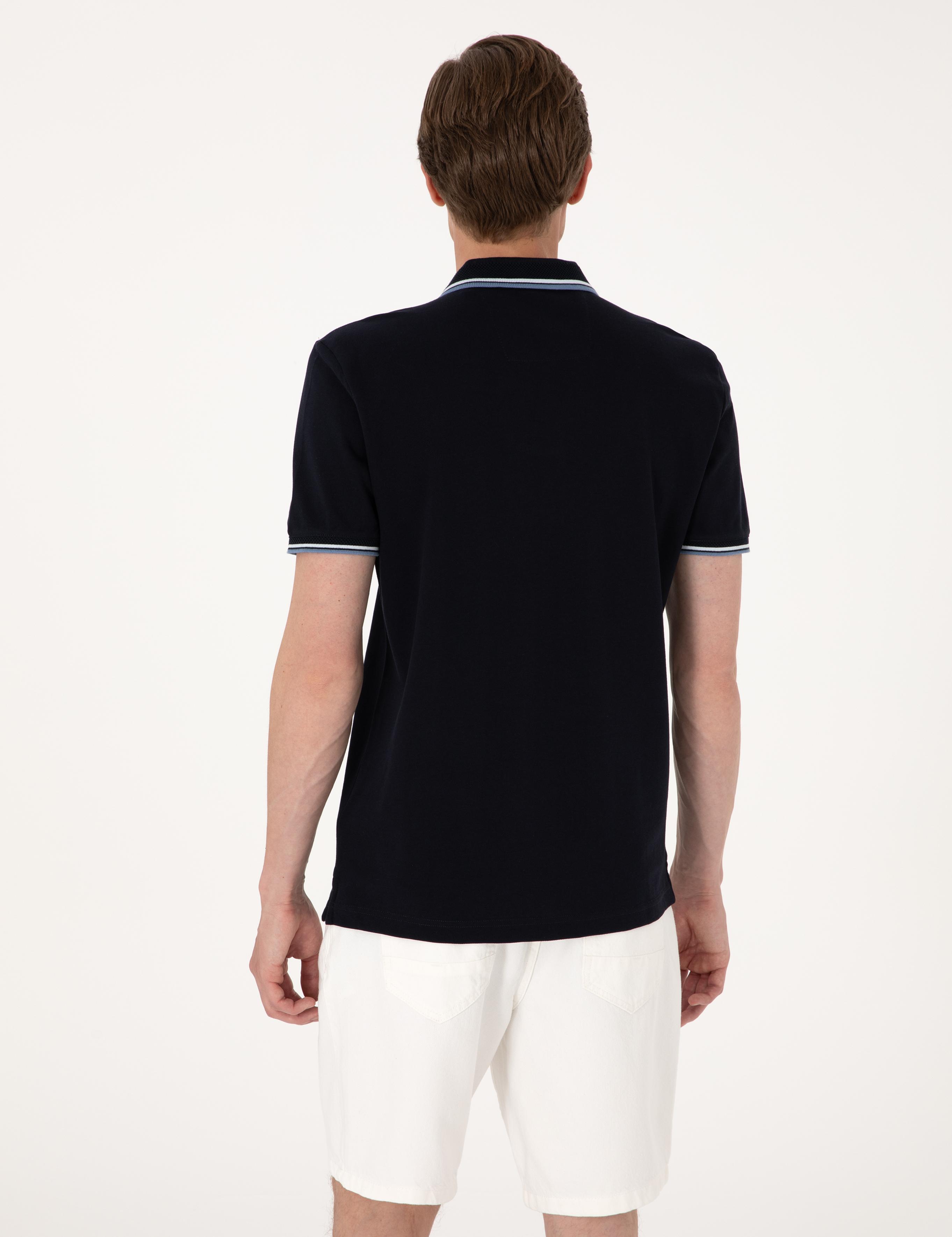 Lacivert Slim Fit Tişört