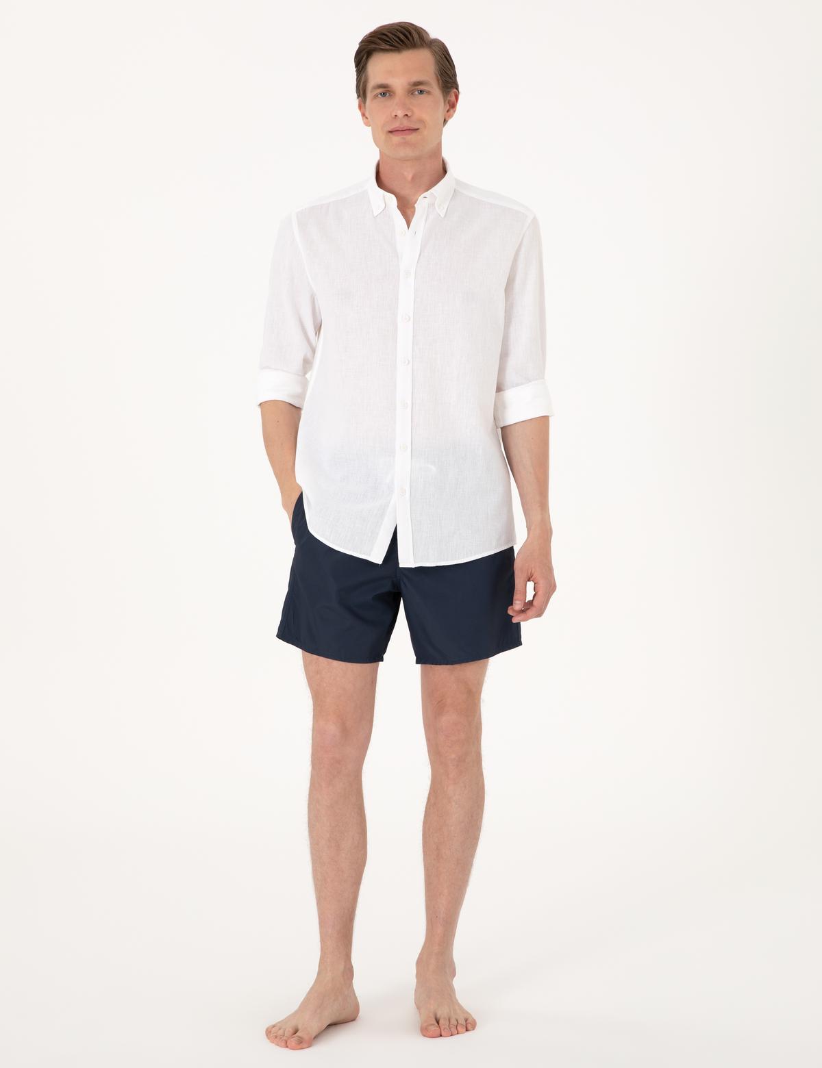 Lacivert Deniz Şortu