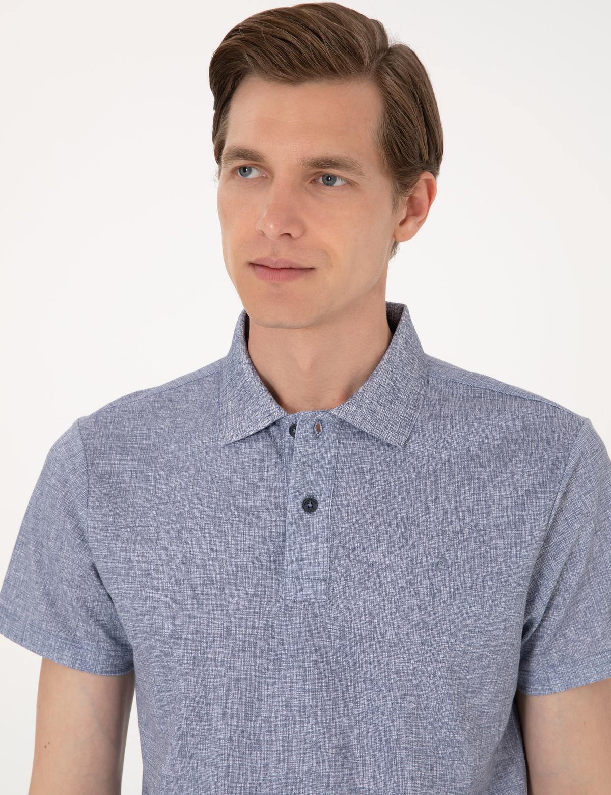 Lacivert Slim Fit Tişört - 50306059005