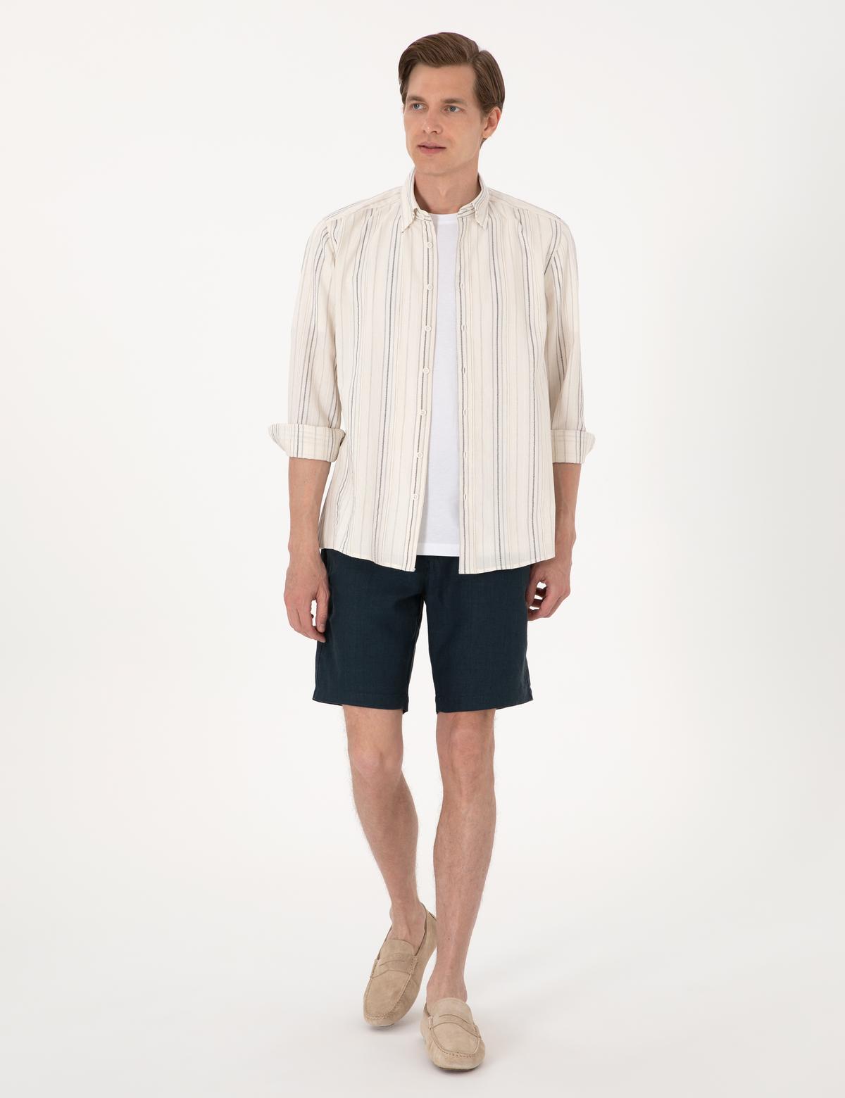 Lacivert Regular Fit Uzun Kollu Gömlek - 50307170007