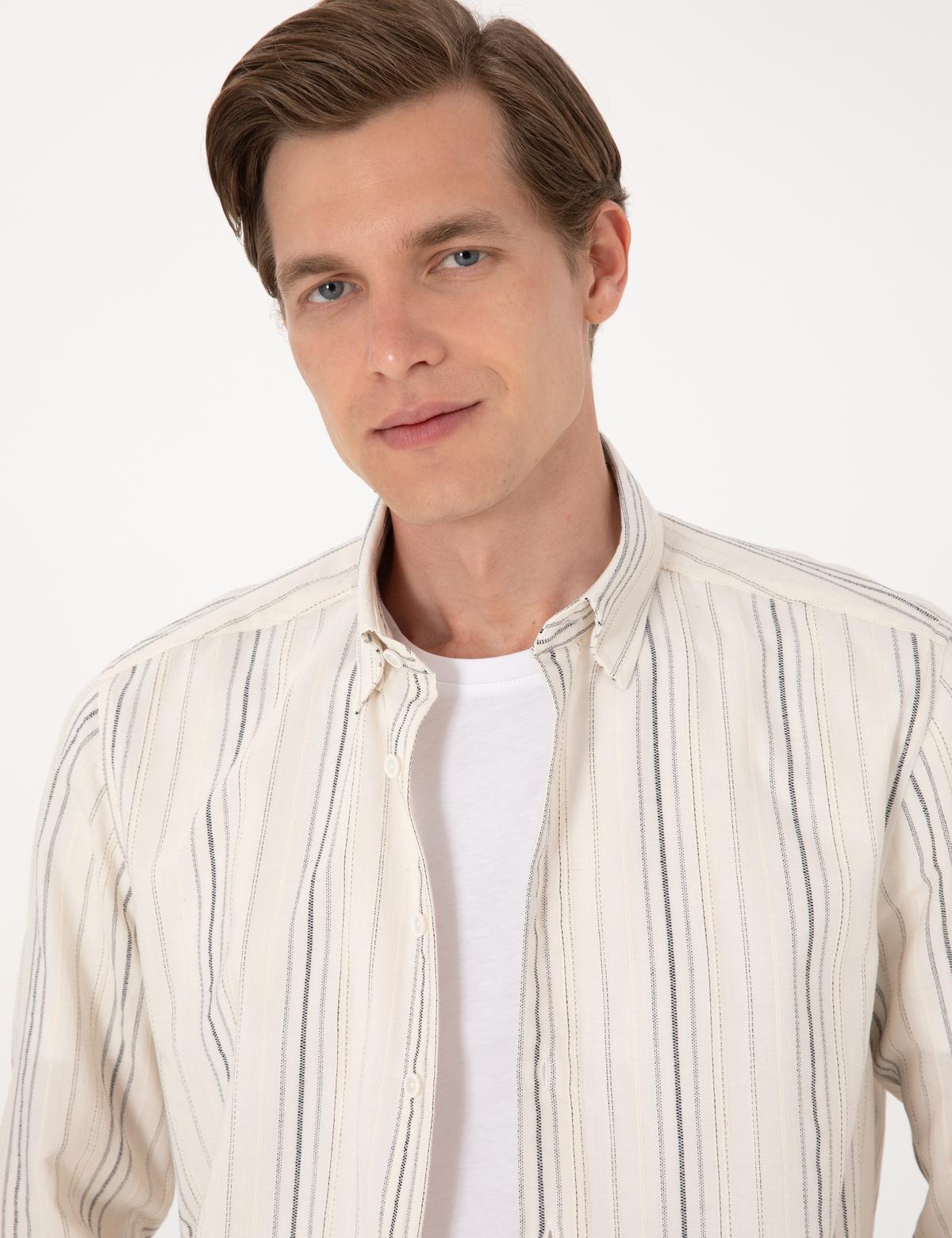 Lacivert Regular Fit Uzun Kollu Gömlek - 50307170007