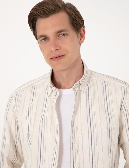 Lacivert Regular Fit Uzun Kollu Gömlek - 50307170007