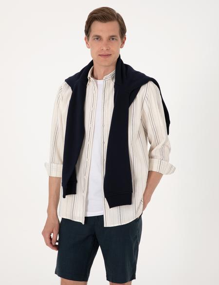 Lacivert Regular Fit Uzun Kollu Gömlek - 50307170007