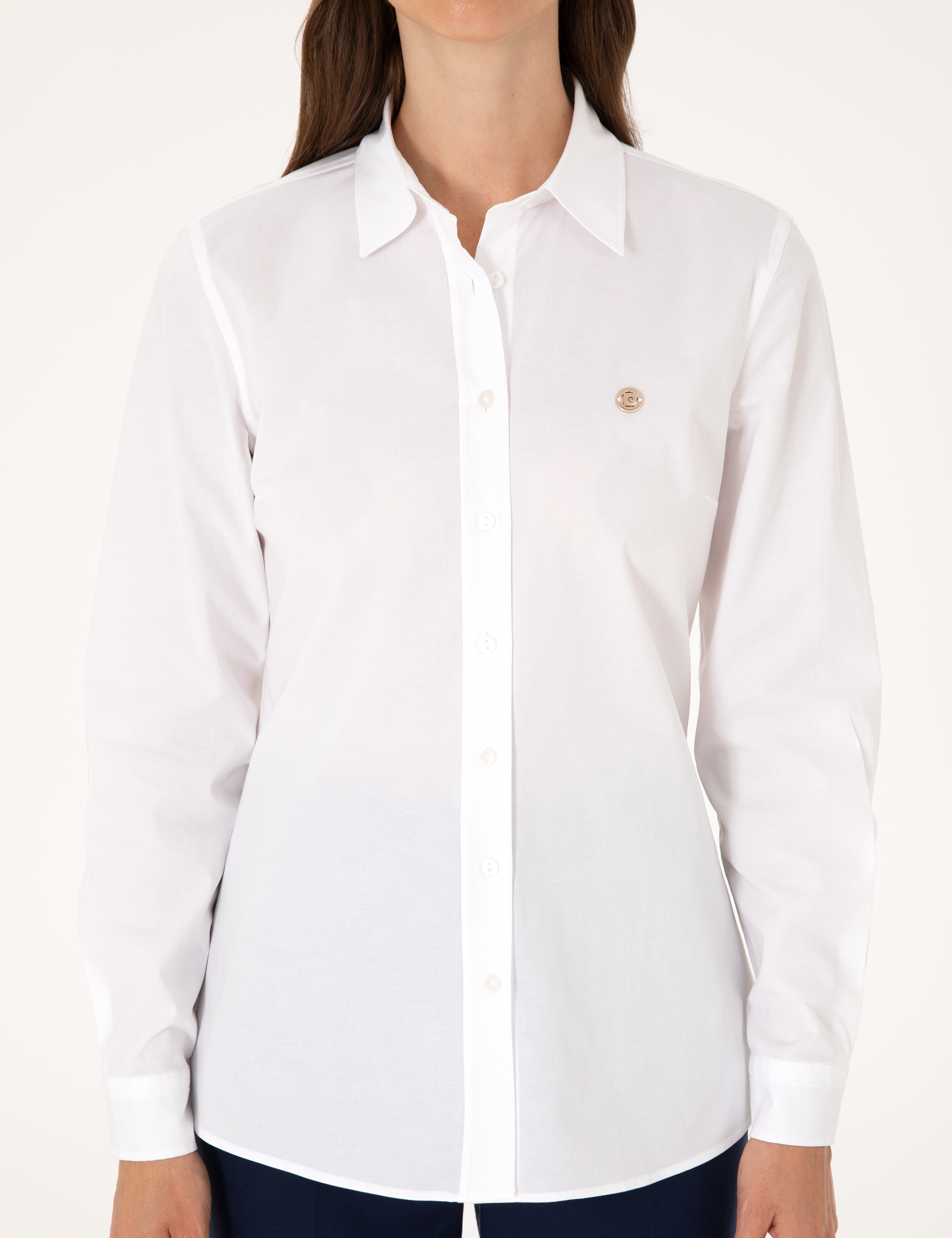 Beyaz Slim Fit Uzun Kollu Gömlek - Image 6