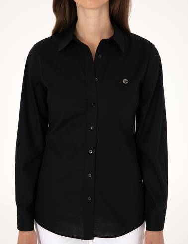 Siyah Slim Fit Uzun Kollu Gömlek
