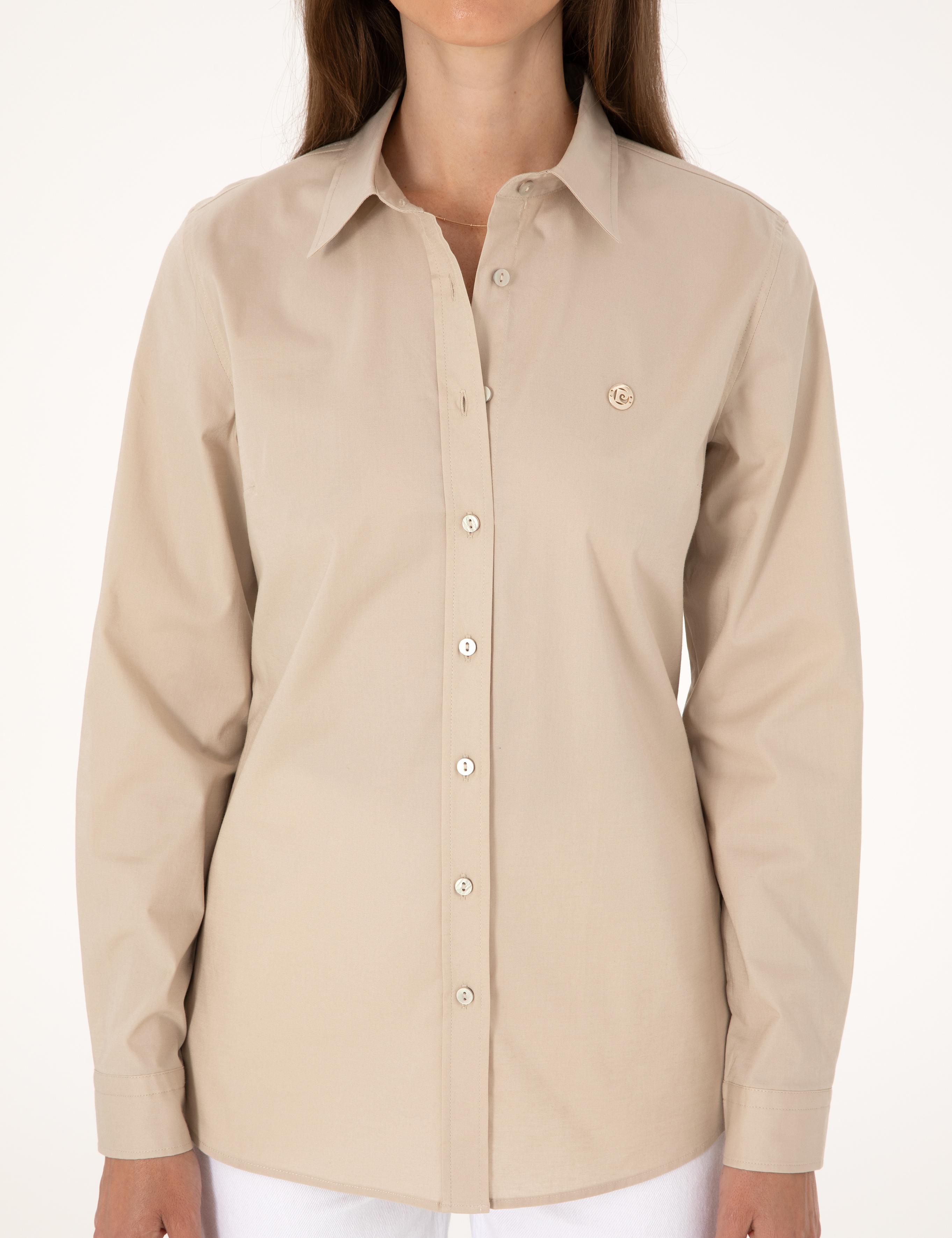 Kum Slim Fit Uzun Kollu Gömlek