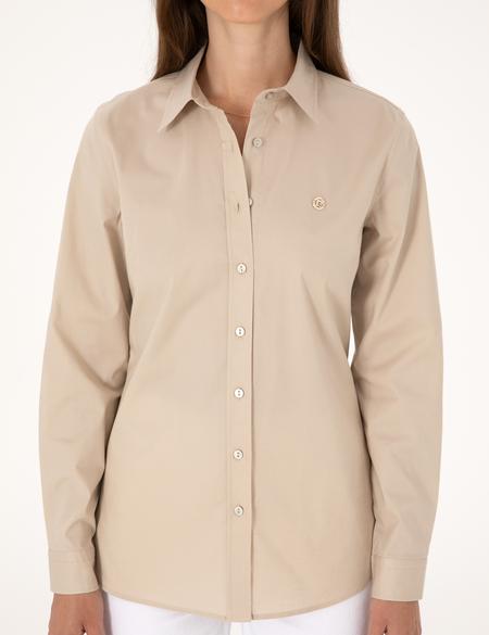 Kum Slim Fit Uzun Kollu Gömlek - 50313589050