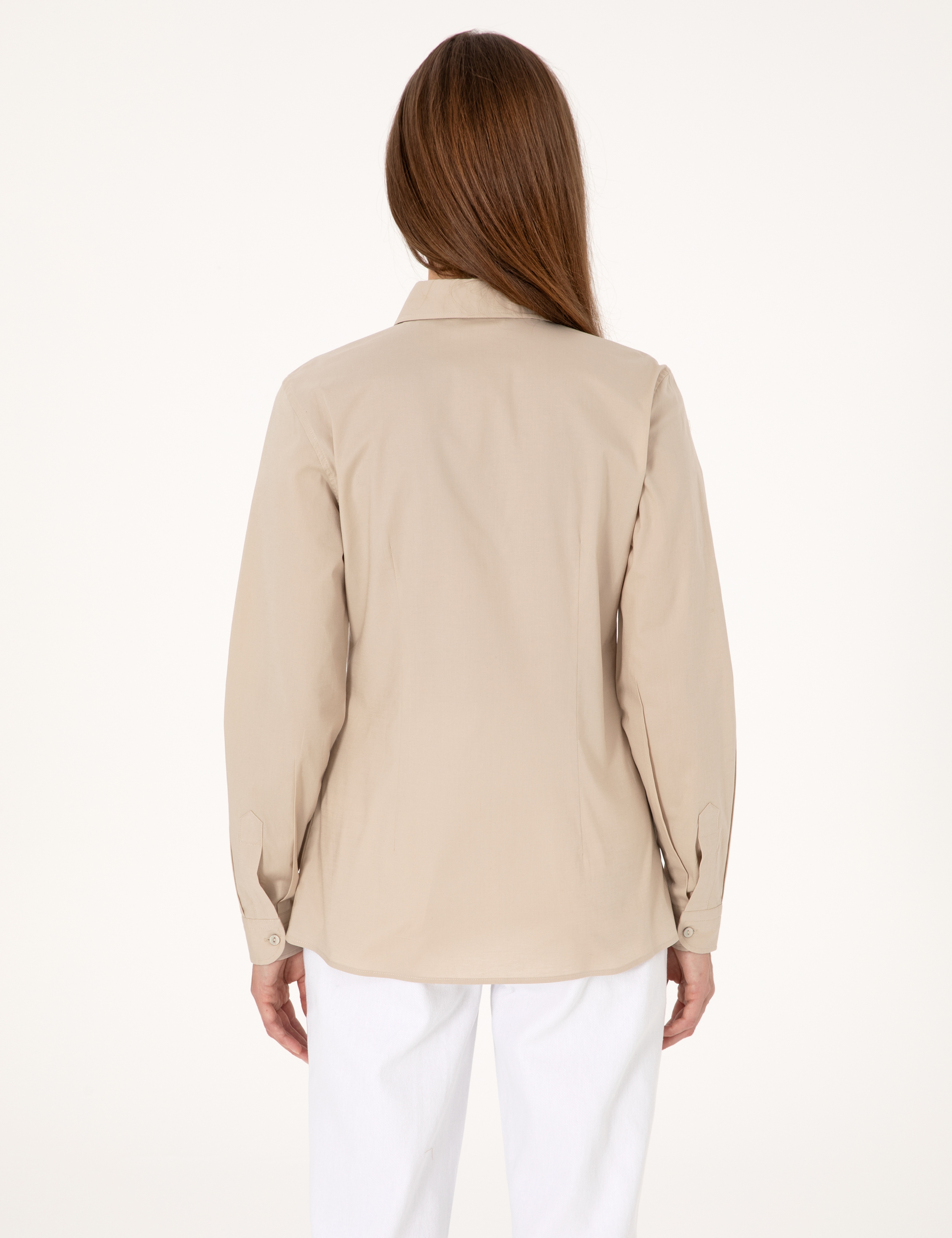 Kum Slim Fit Uzun Kollu Gömlek - Image 5