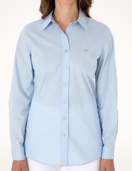 Açık Mavi Slim Fit Uzun Kollu Gömlek - 50313589015