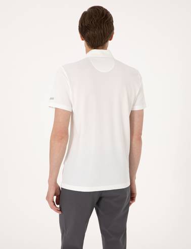 Ekru Ultralight Kumaş Slim Fit Polo Yaka Tişört