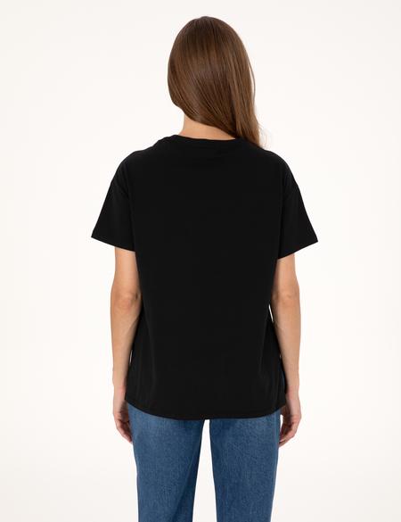 Siyah Comfort Fit Tişört - 50305760008