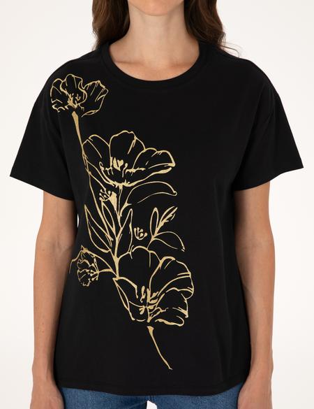 Siyah Comfort Fit Tişört - 50305760008