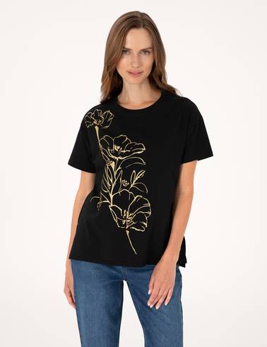 Siyah Comfort Fit Tişört