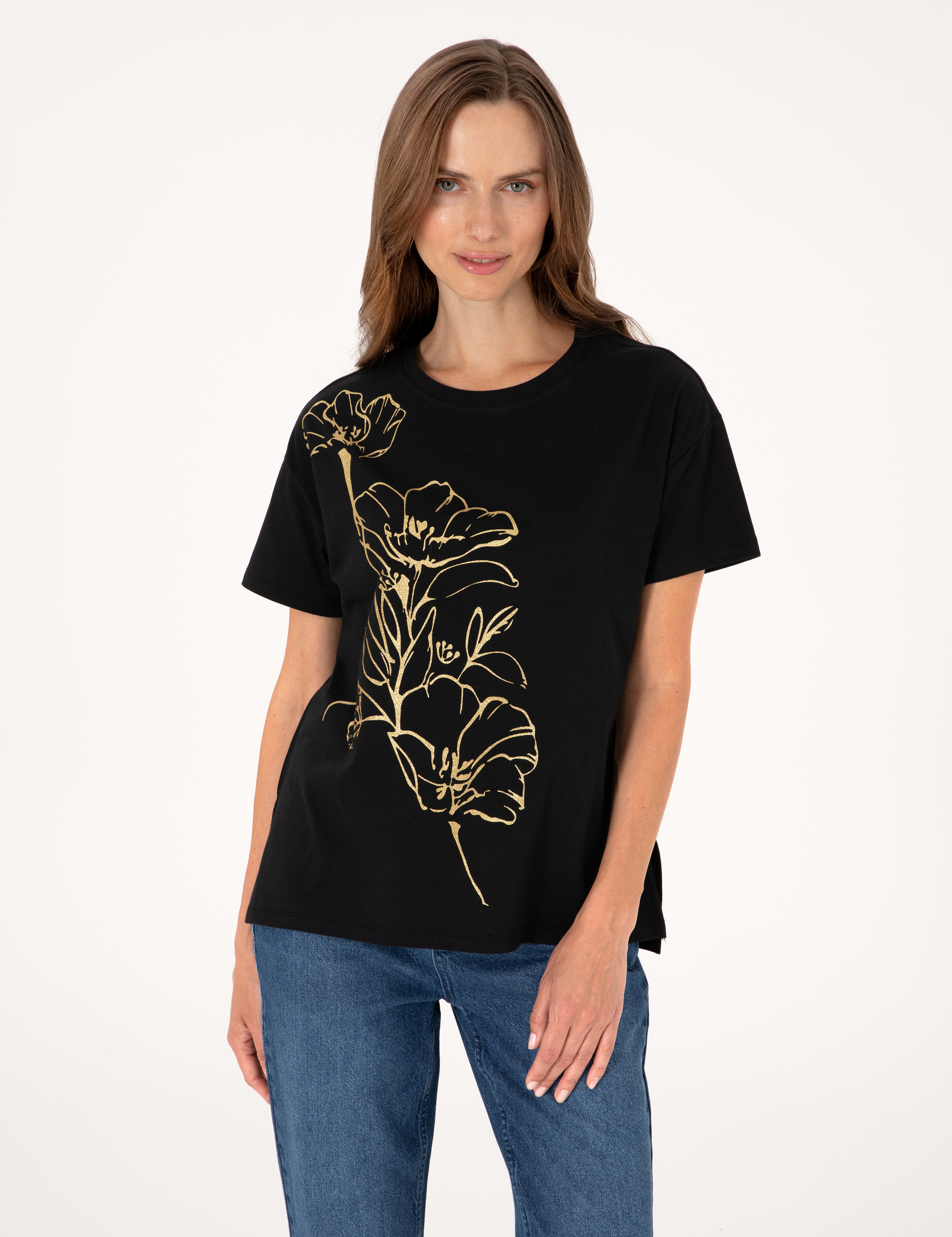 Siyah Comfort Fit Tişört - Image 3
