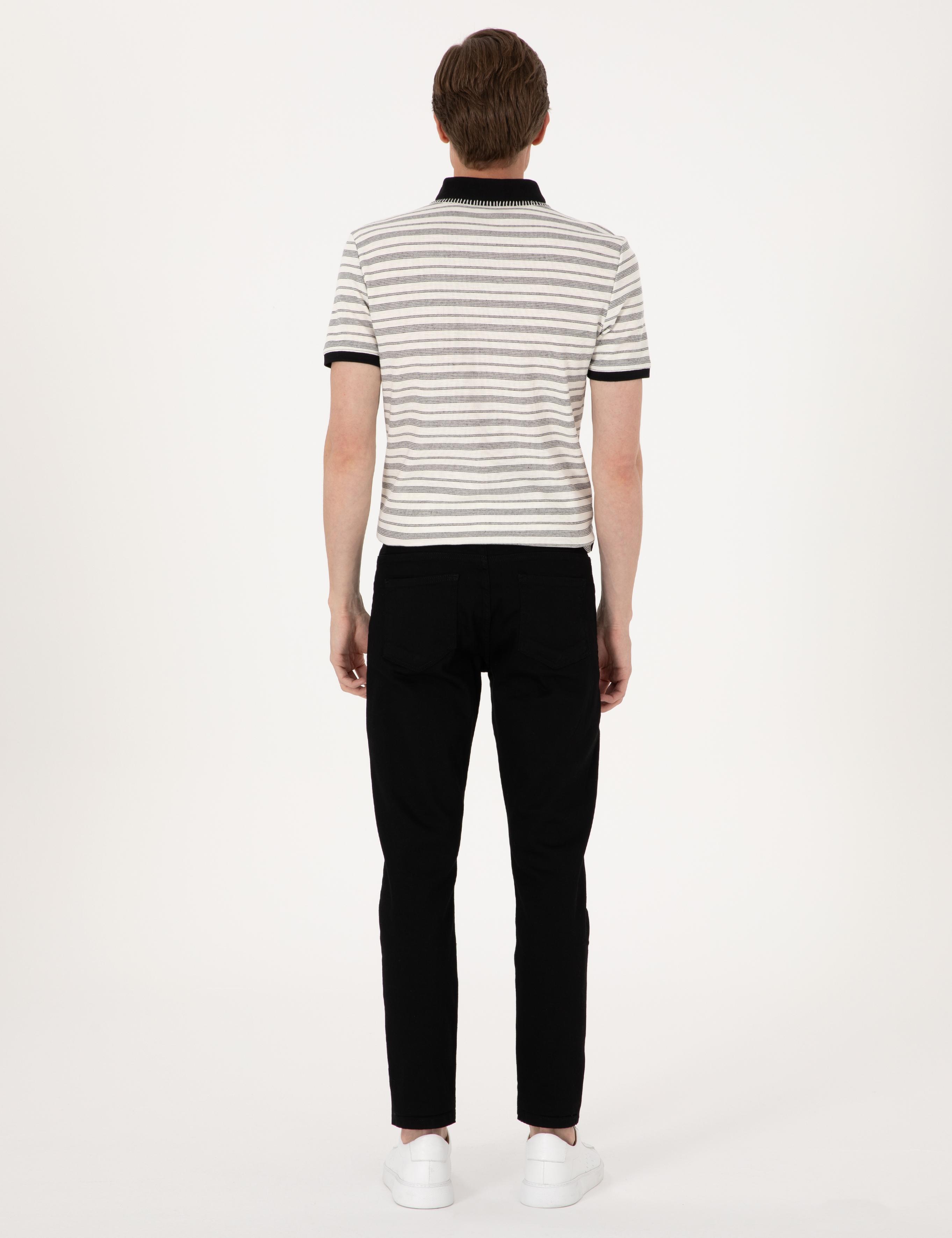 Siyah Slim Fit Jean Pantolon