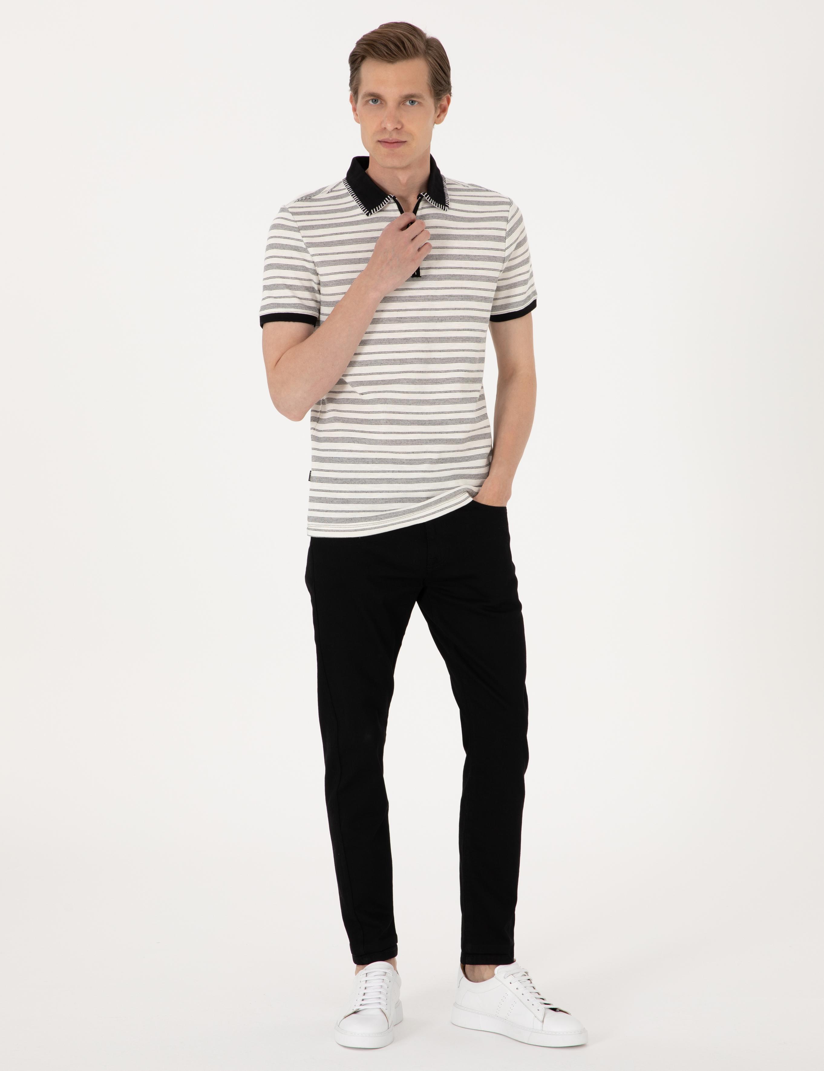 Siyah Slim Fit Jean Pantolon