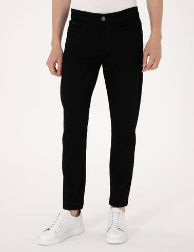 Siyah Slim Fit Jean Pantolon