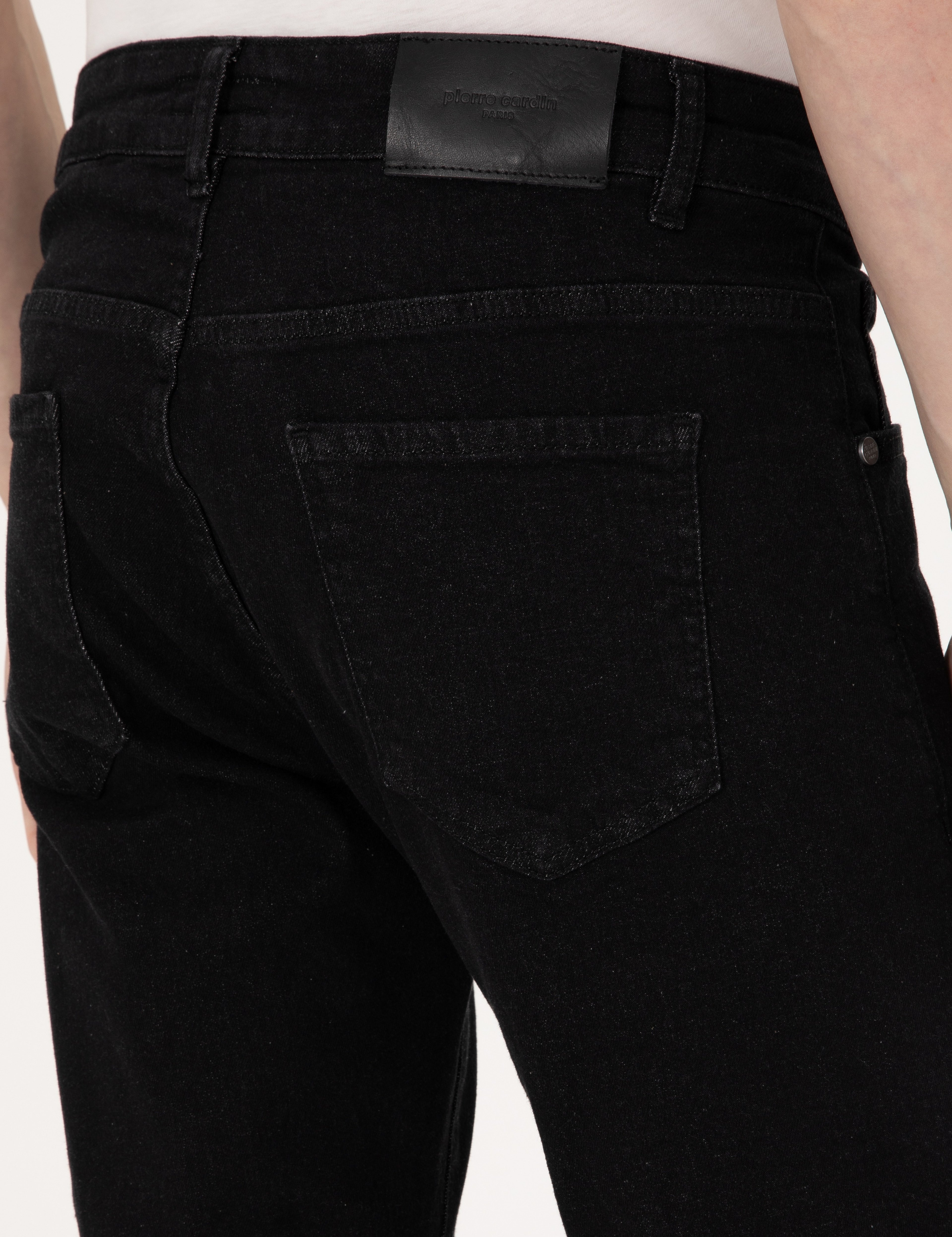 Siyah Slim Fit Jean Pantolon - Image 6