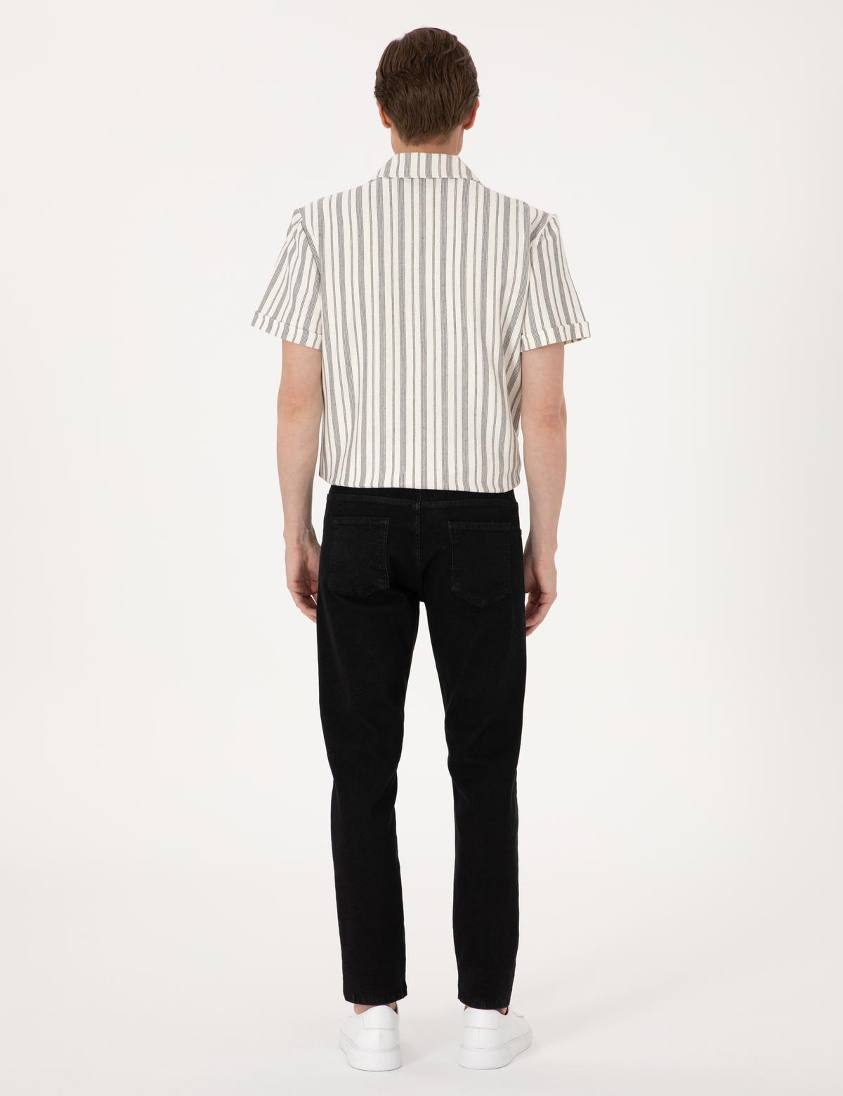 Siyah Slim Fit Jean Pantolon - 50308928016