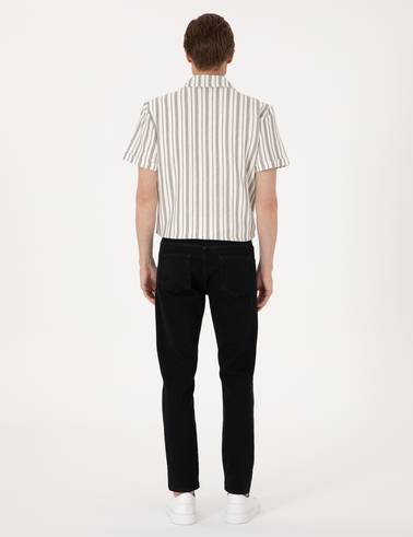 Siyah Slim Fit Jean Pantolon