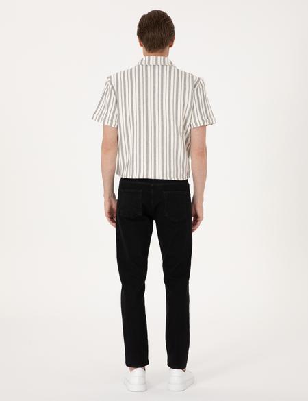 Siyah Slim Fit Jean Pantolon - 50308928016