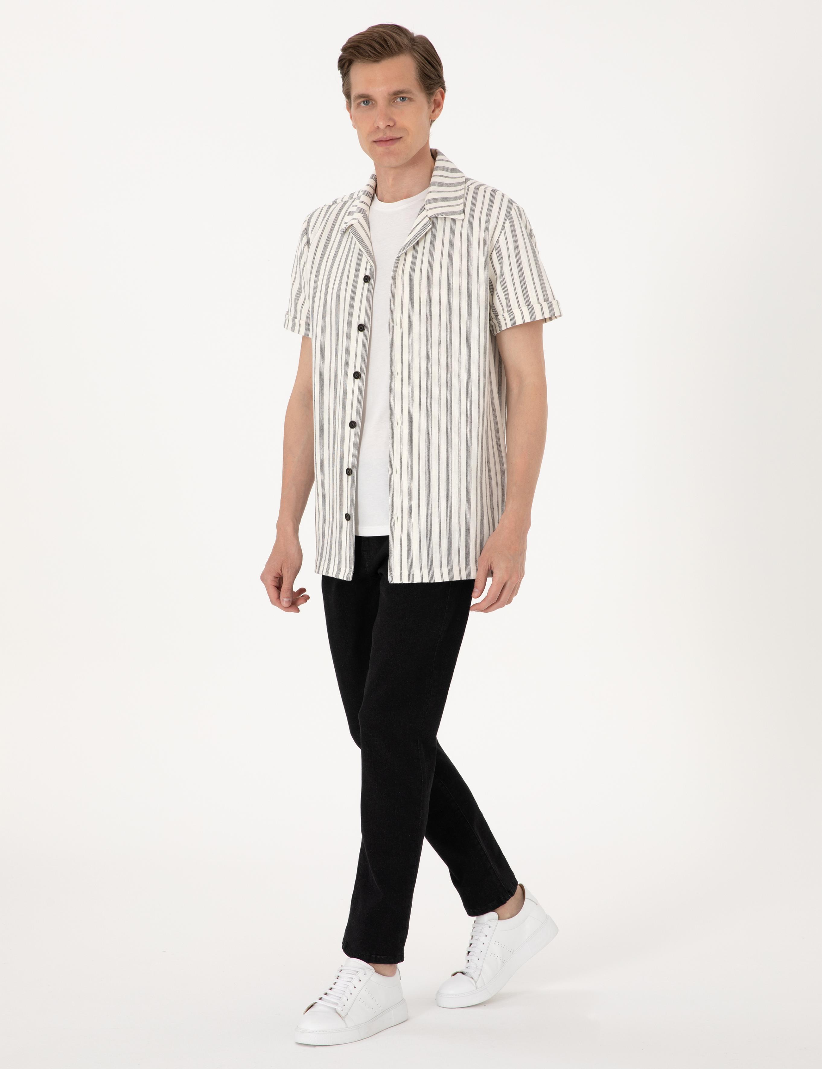 Siyah Slim Fit Jean Pantolon