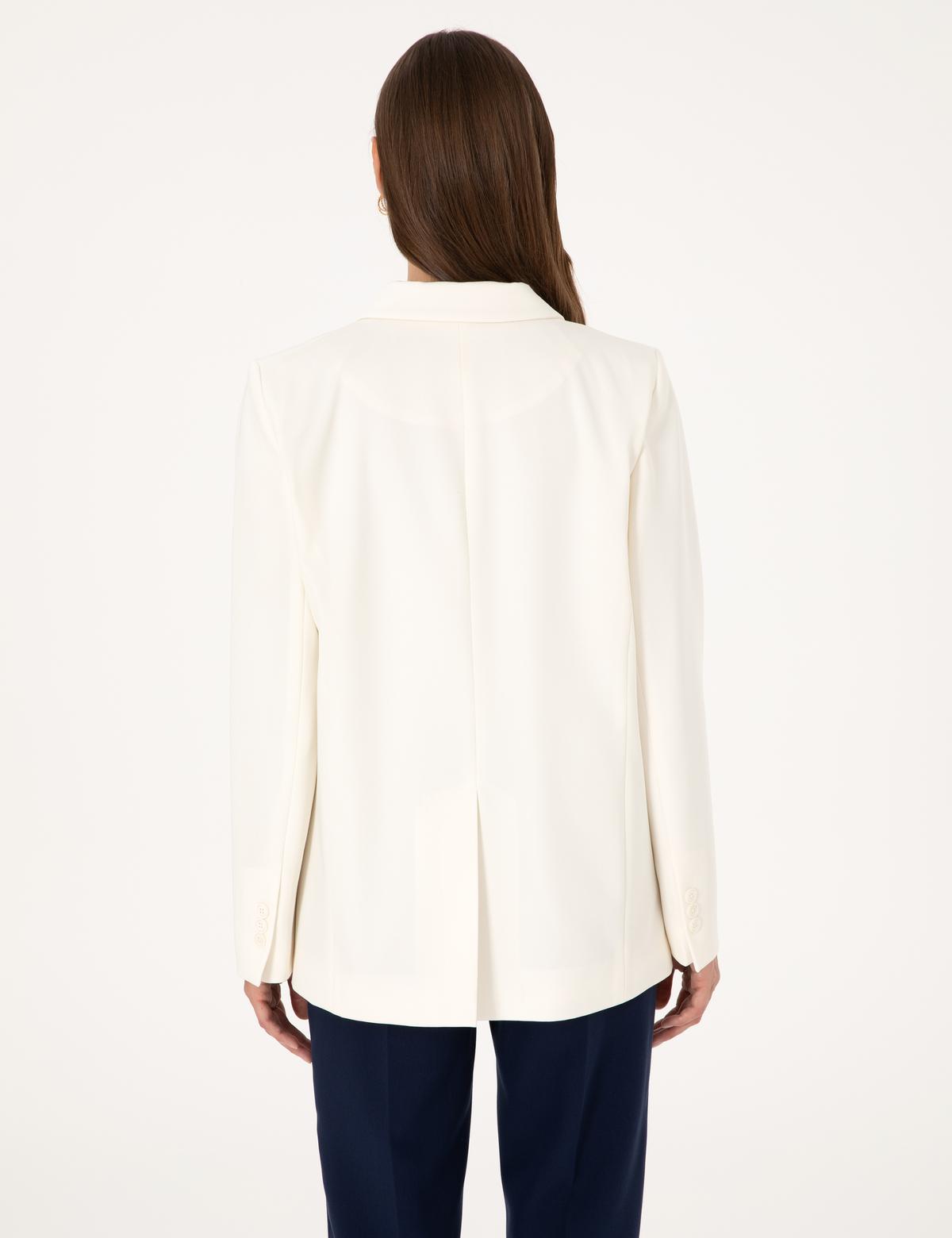 Beyaz Comfort Fit Ceket - 50300103004