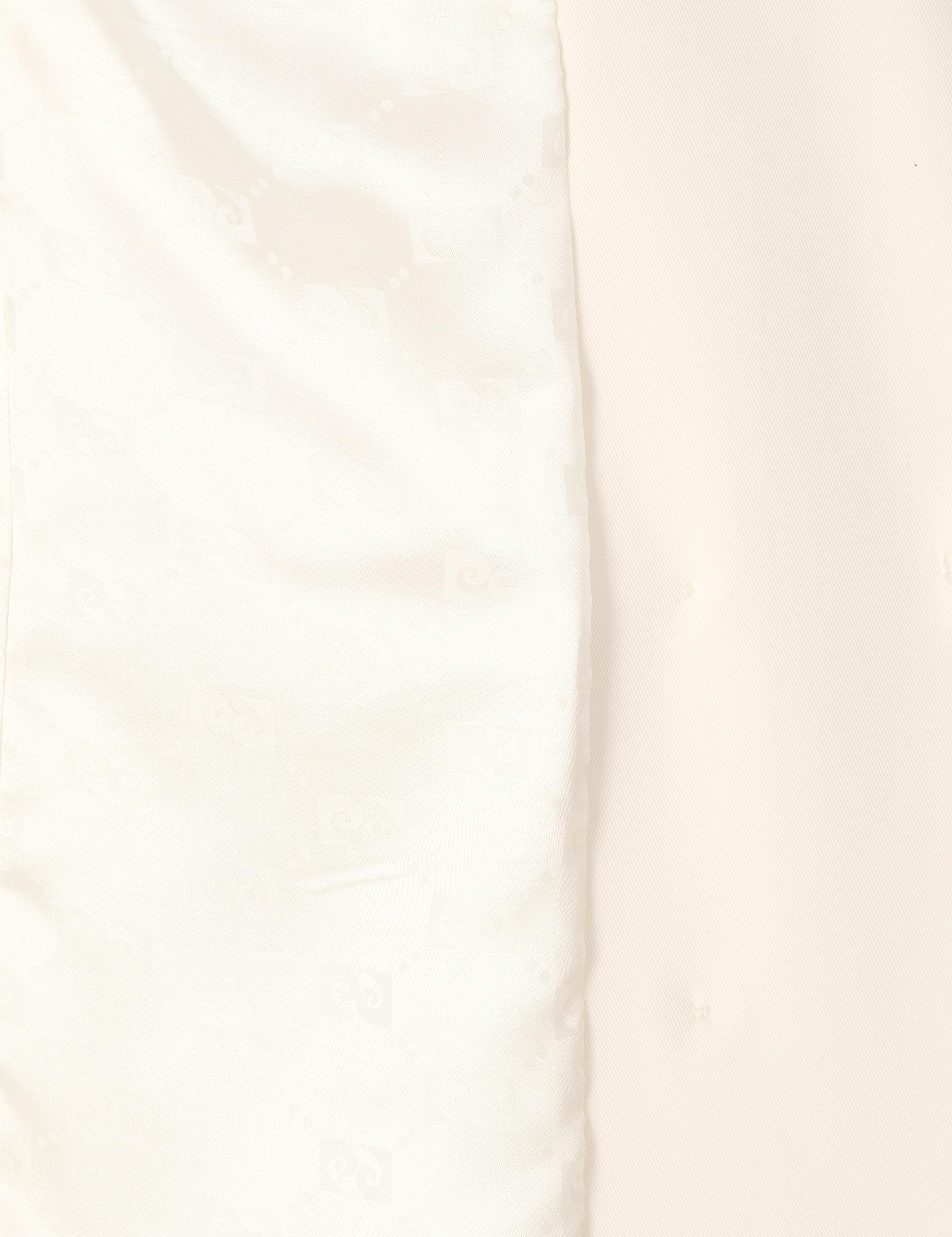 Beyaz Comfort Fit Ceket